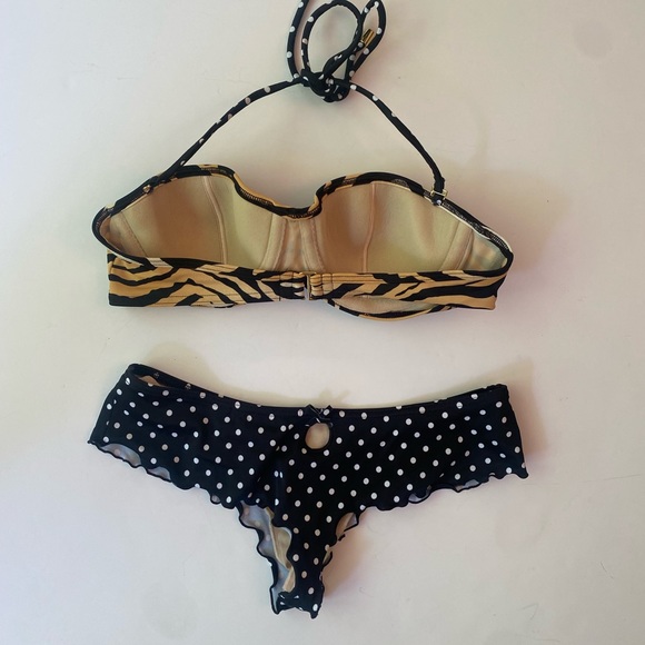Victoria’s Secret Bikini Animal Print with Polka Dots - Picture 2 of 6